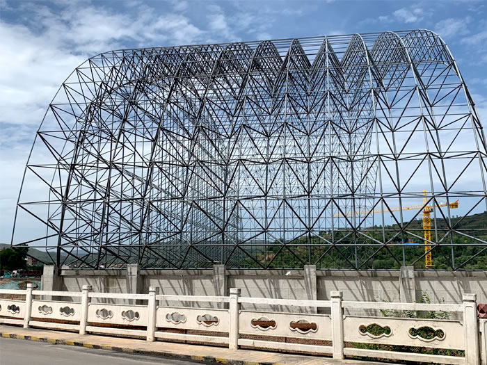 娄底山寨矿储煤棚网架